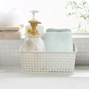 6-Pack Plastic Storage Baskets/Bins, Rectangle