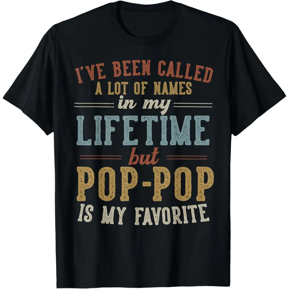Short Sleeve Tee Pop-Pop Is My Favorite Name - Father's Day Pop-Pop T-Shirt