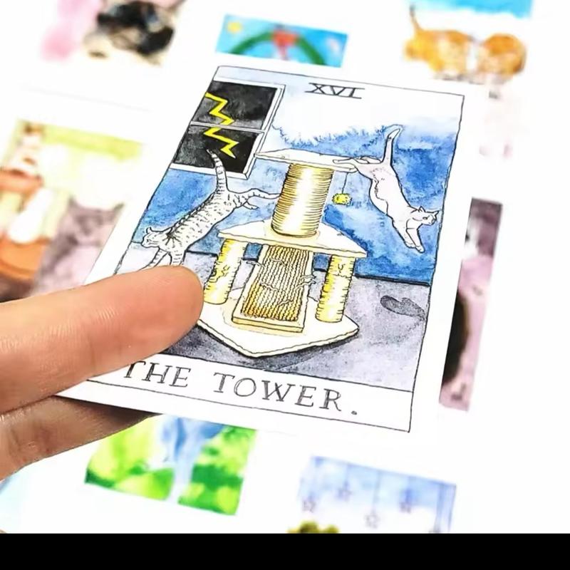 Cat Tarot: 78 Cards - Tarot Readings - Board Game for Family and Friends