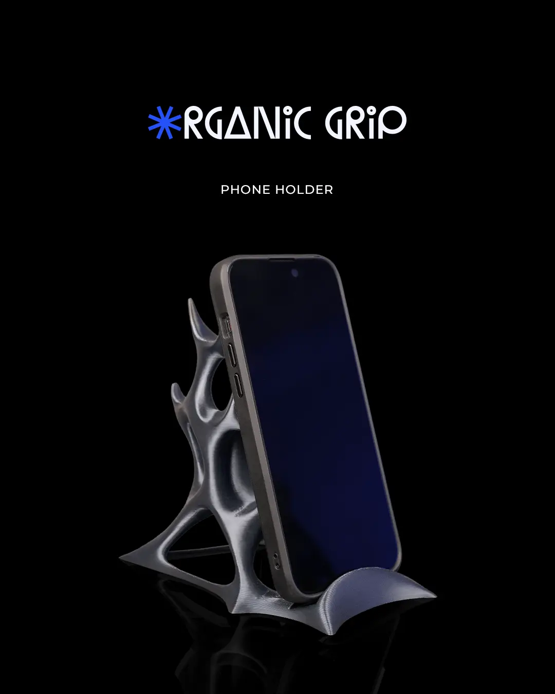 Sculptural Phone Stand Hands Free Desk Holder Charging Gift