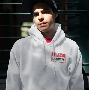 ANONYMOUS NAMETAG Hooded Sweatshirt - Narcotics/Alcoholics Anonymous Clothing & Gifts - Recovery Hoodie