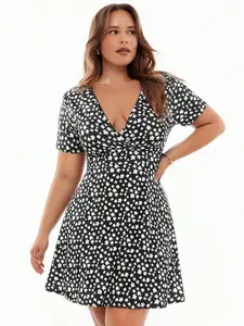 Plus Size Floral A-Line Dress | Casual Summer Beach Boho | Holiday Vacation Style