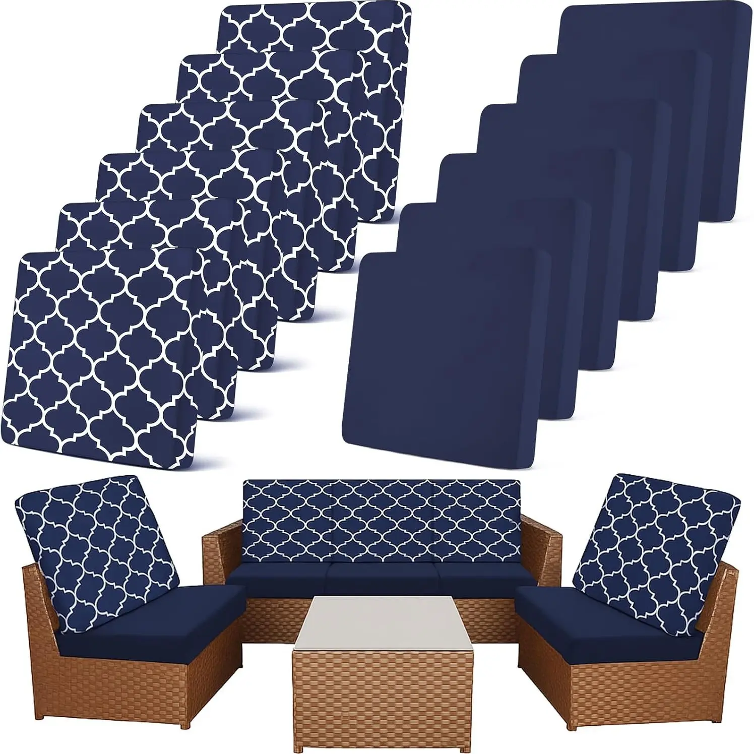 Navy, 6 Moroccan + 6 Pure