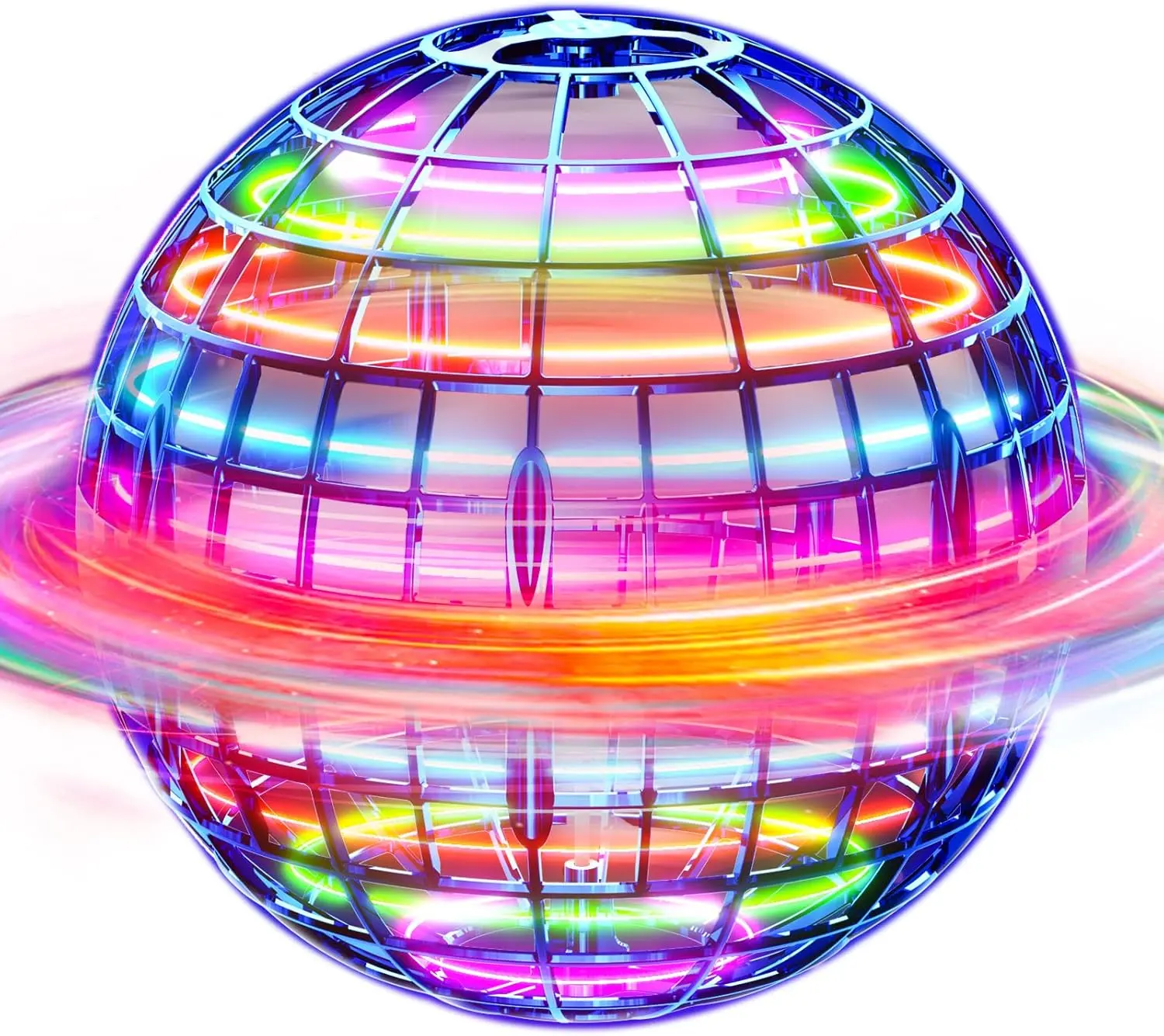 Flying Orb Ball (Blue, 2026 Upgraded) with Dazzling Lights, Magic Hover Spinner, Cool Boomerang Drone, Floating Cosmic Globe, Kids Toys Gifts for 6 7 8 9 10 Year Old Boys Girls