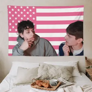 Hamzah and Martin  wall tapestry poster for college dorm cave bedroom living room office party decoration gift