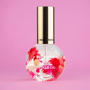Blossom Cuticle Oil for Nails, Hydrating, Moisturizing, Scented Nail Oil Cuticle Care, Infused with Real Flowers, Made in USA, 0.5 fl. oz, Rose