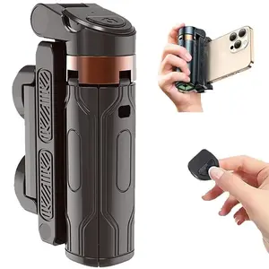 2025 Portable Selfie Stick & Tripod w/Remote, Flexible Phone Mount for iPhone Android, Mini Pocket Tripod Stand, 360° Rotation Camera Stabilizer