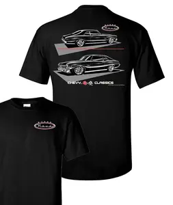 Classic Chevy Nova SS Super Sport Black T-Shirt, Graphic Shirt For Muscle Car Enthusiasts Perfect Gift For Him Or Her Top Mens