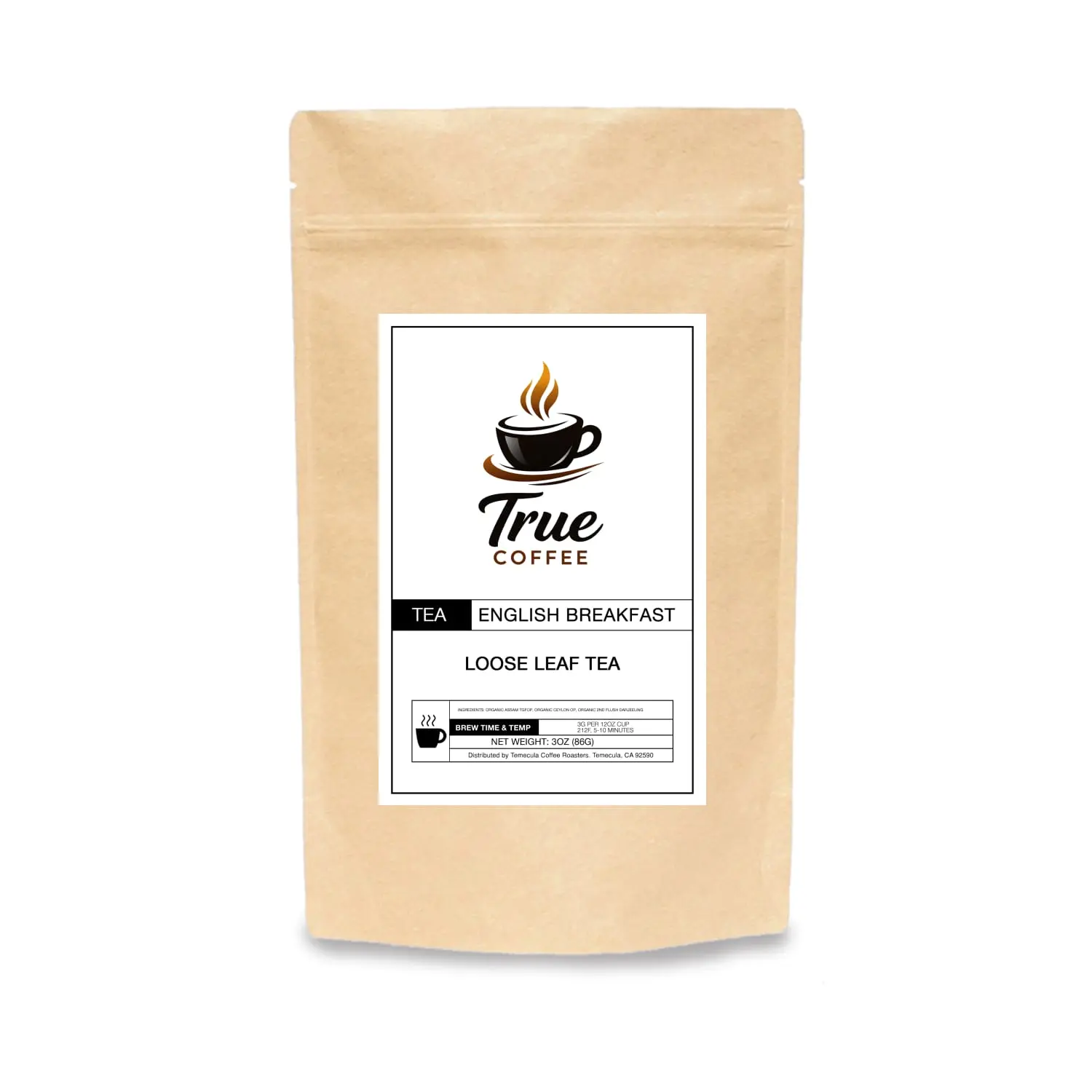 English Breakfast Coffee Substitute Drink - Rich Flavor Hot Beverage with Tea, Milk Compatibility for Morning Consumption