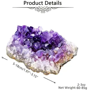 2pcs Beautiful Amethyst 180-255g, DIY Gemstones, Amethyst Jewelry Making, Home Decor， Perfect for Home Decor & Unique Gift Idea-Jewelry Making