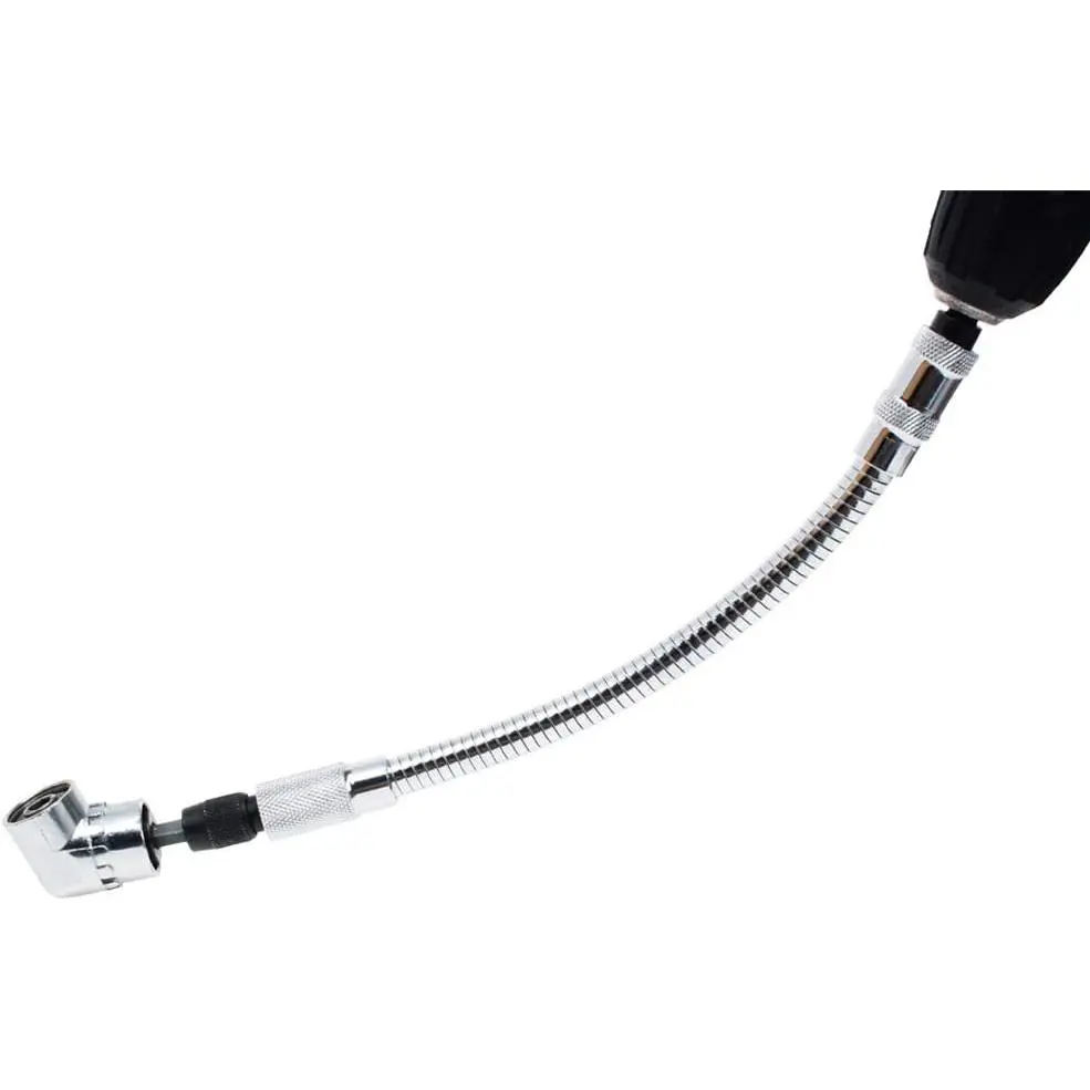 Flexible Drill Bit Extension with Right angle Drill Adapter Flex Shaft for Electric  Power Impact Drill  Hex Shank Quick Change 11.5" Long