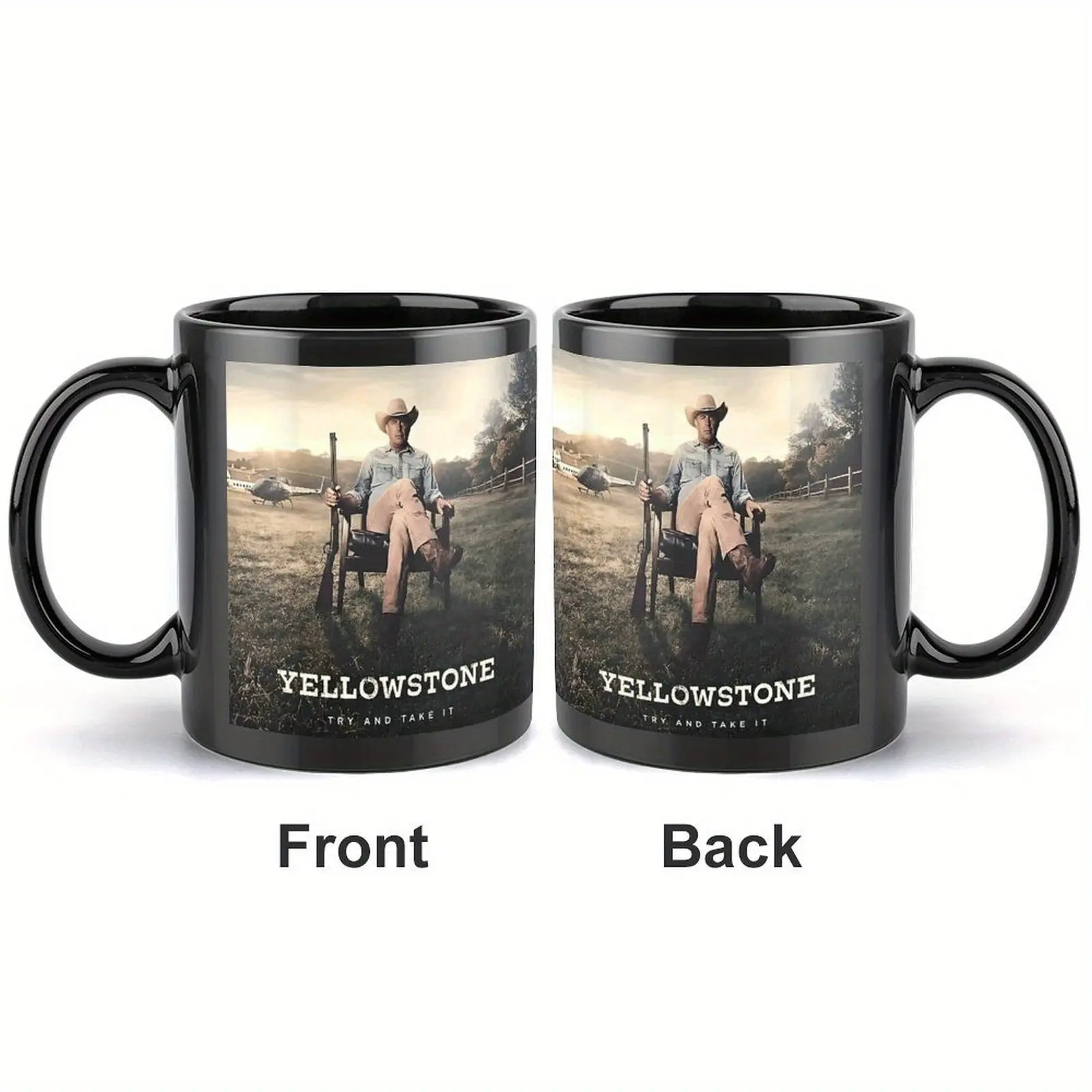Yellowstone "Try and Take It" TV Show Mug, Ceramic Coffee Cup, Suitable for Office & Home Use, Collectible Fan Gift, Yellowstone National Park Enthusiasts