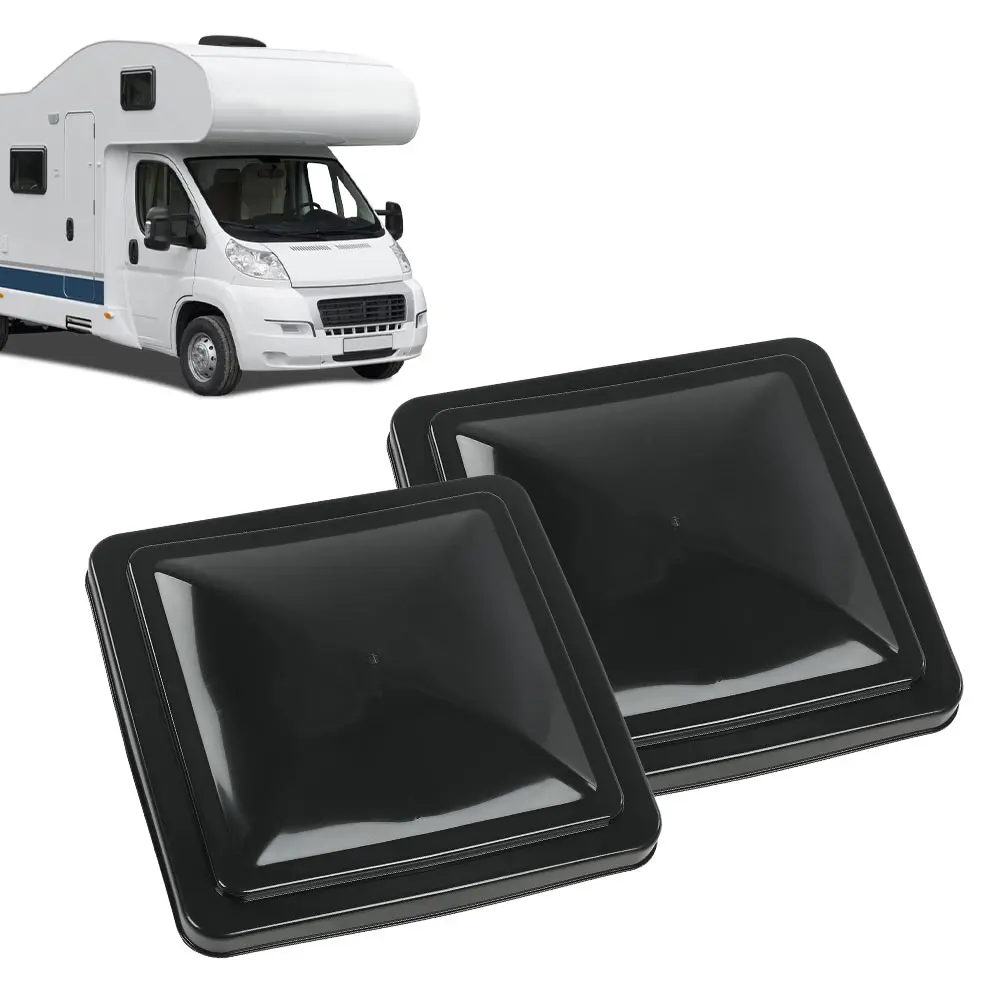 G-PLUS 14" x 14" Black Replacement Roof Vent Cover for Ventline Camper RV Trailers, Durable 100% Brand New Easy-to-Install Automotive Accessory for Camper RV Trailer Owners with Direct Pricing