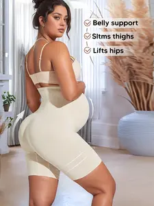 Maternity Support Belly Binder Shorts – Seamless High Waist Over Bump Pregnancy Underwear Mid-Thigh Shaping Shorts for Women, Maternity Clothing, Pregnancy Clothes