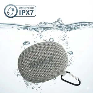 Sodlk TX7 Compact Portable Wireless Bluetooth Speaker - Waterproof, Dustproof Stereo Audio Device with Carabiner Clip for On-the-Go, Smartphone Use, Portable Speakers Summervibes
