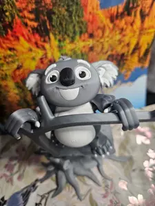 Koala with Tree Options 3D Printed Articulated Figurine High-Quality Smooth Durable Finish Whimsical Design Perfect for Home Decor Office Desks Collectors