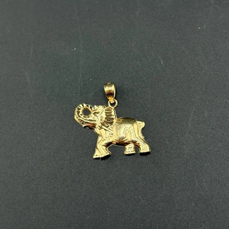 10k Gold Elephant Pendant