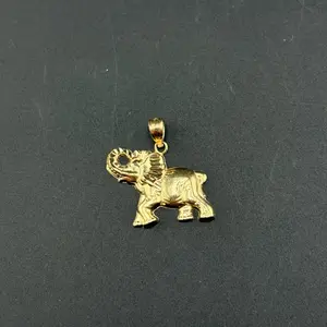 10k Gold Elephant Pendant