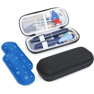 Insulin Cooler Travel Case| TSA Approved GLP-1 Medication Cooling Bag for Mounjaro, Zepbound, Ozempic Waterproof Bible with Tabs Transparent Protective