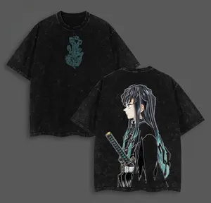 valentine shirts Tokito Muichiro Shirt - Demon Slayer Infinity Castle Arc Anime Graphic Tee Oversized Acid Washed Soft Cotton T-Shirt Anime Streetwear Casual Menswear Womenswear Gift for Anime Fans Demon Slayer Lovers