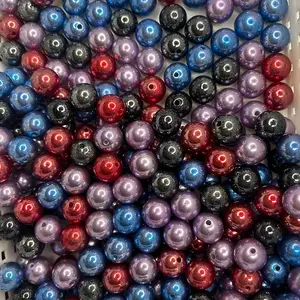 20 pcs 16mm holographic galaxy resin beads