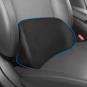 Lumbar Support Pillow,Back Pain Relief Cushion,fits tightly around the waist,Memory Foam,Stretchy Mesh Velvet,fit Car Drive,Office chair,Rest seat,Improve Posture,Portable