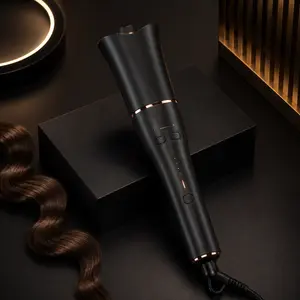 Upgraded 1 Inch Automatic Curling Iron for Women, 3 Temp Settings, Fast Styling, Negative Ion Anti-Frizz, Anti-Scald & Anti-Tangle Smart Hair Curler Ceramic Coating Rapid Heating