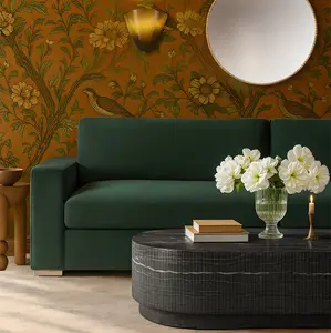 Hades 47" Black Faux Marble Indoor/Outdoor Concrete Coffee Table