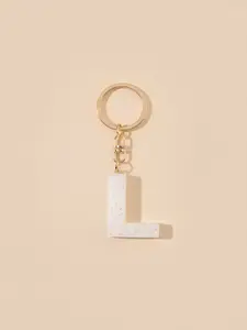 Women's Letter Keychain Cute Car Key Chain Resin Glitter Pendant Bag Charm Accessory, Stylish Women's Wallet Backpack Decoration