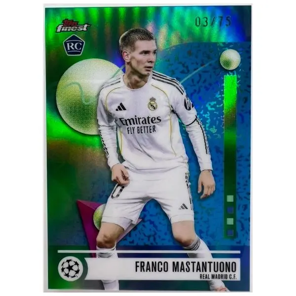 Topps Finest 2026 Franco Mastantuono Real Madrid RC #175  3/75