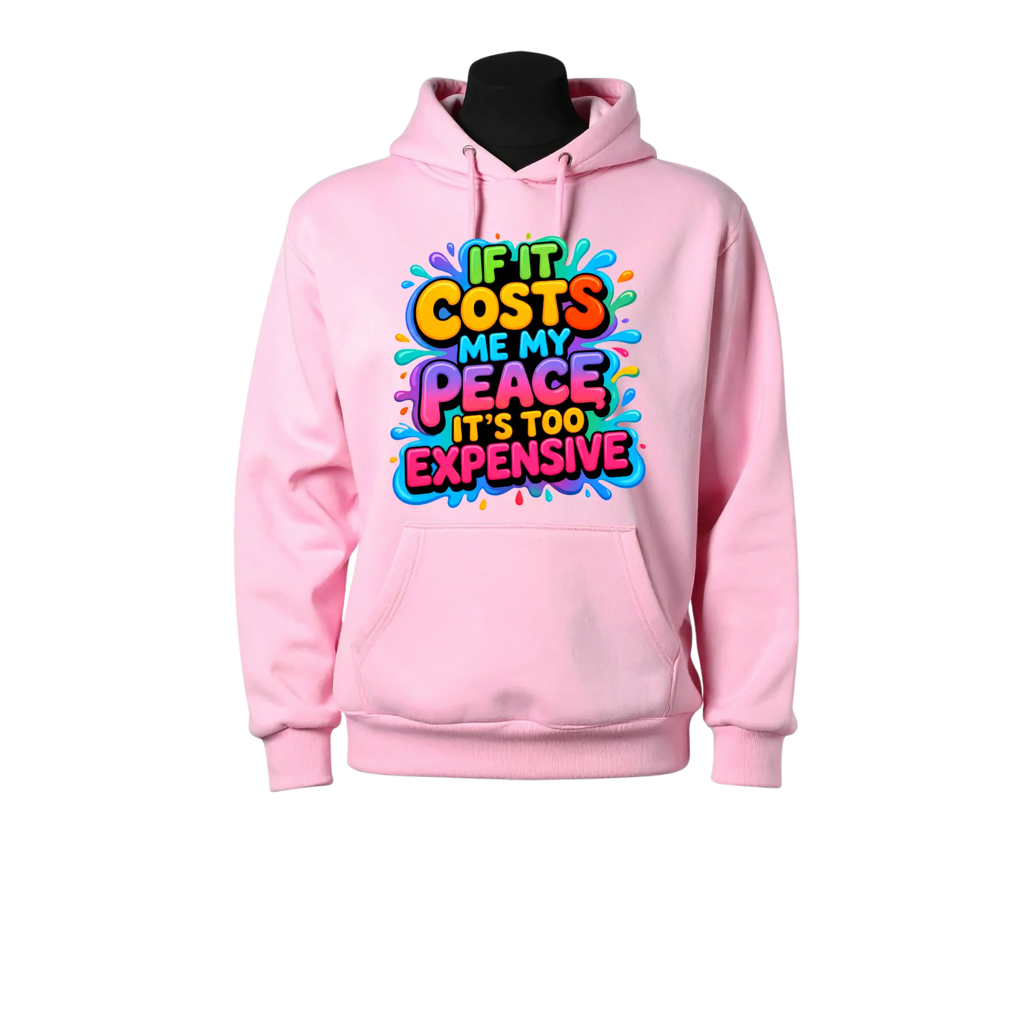 If It Costs My Peace DTF Print Polyester Apparel Customization