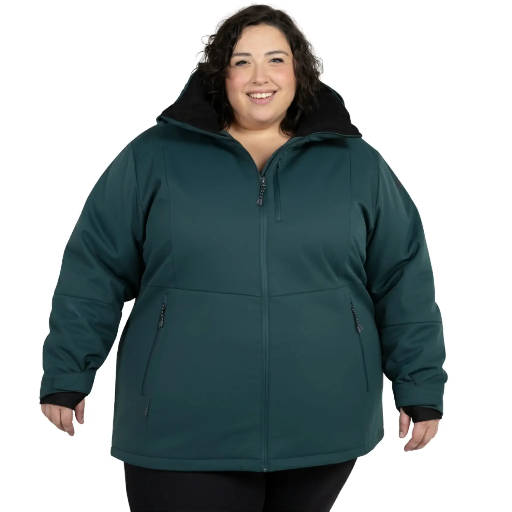 Snow Country Outerwear Women's Plus Size 1X-6X Heavy Insulated Winter Softshell Coat Siberian