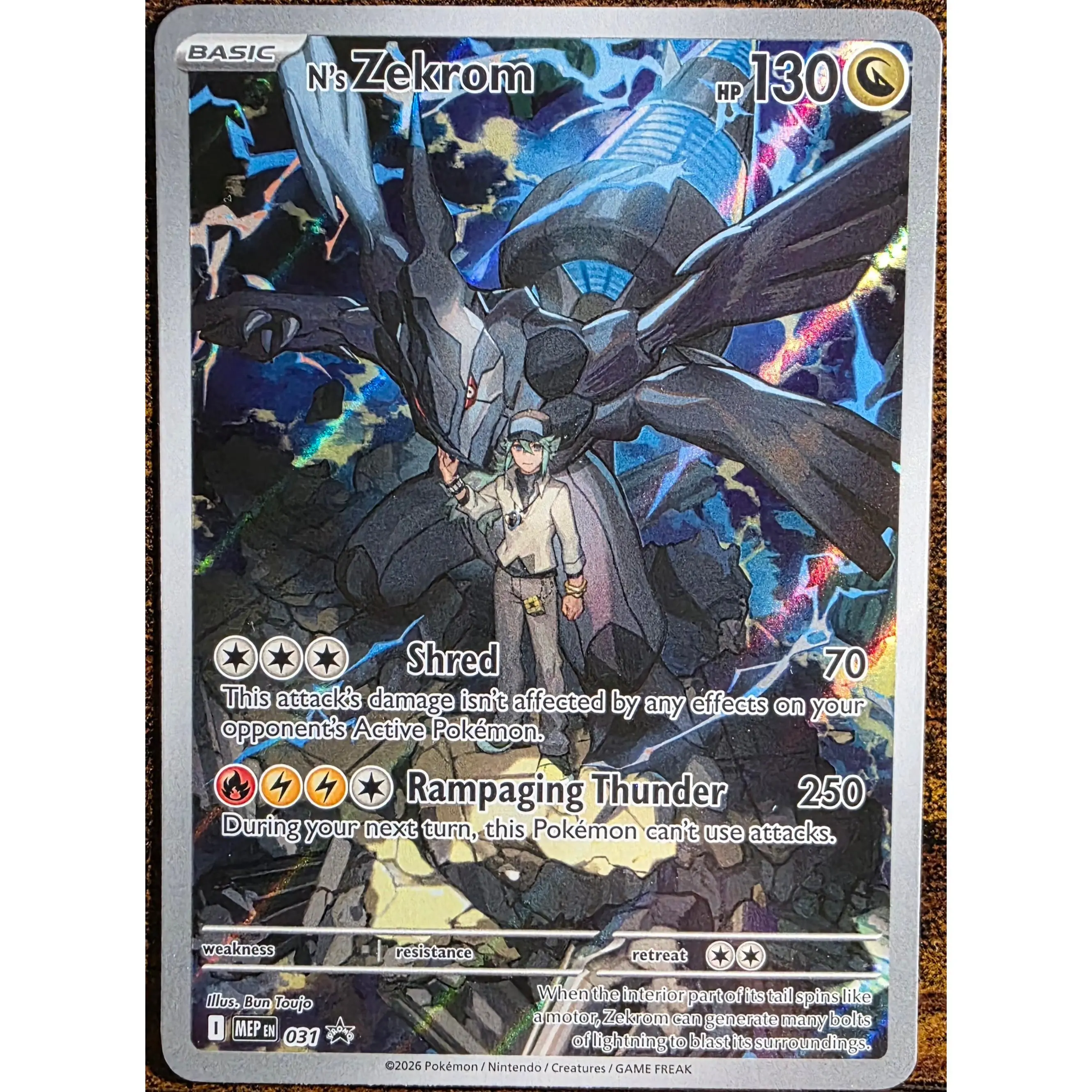 N’s Zekrom 031 – English Black Star Promo Pokémon Card