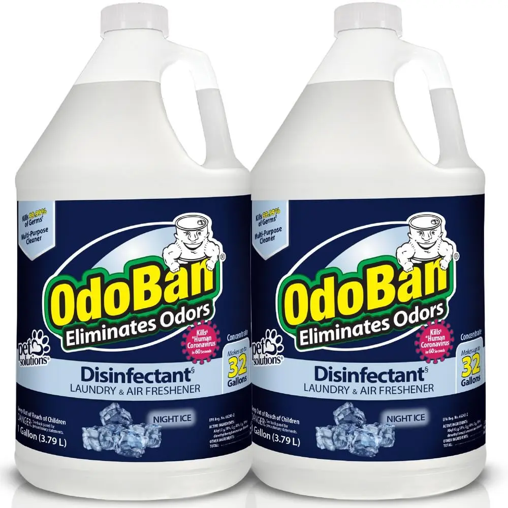 1 Gal. Night Ice Disinfectant and Odor Eliminator, Mold Control, Multi-Purpose Cleaner Concentrate (2-Pack)