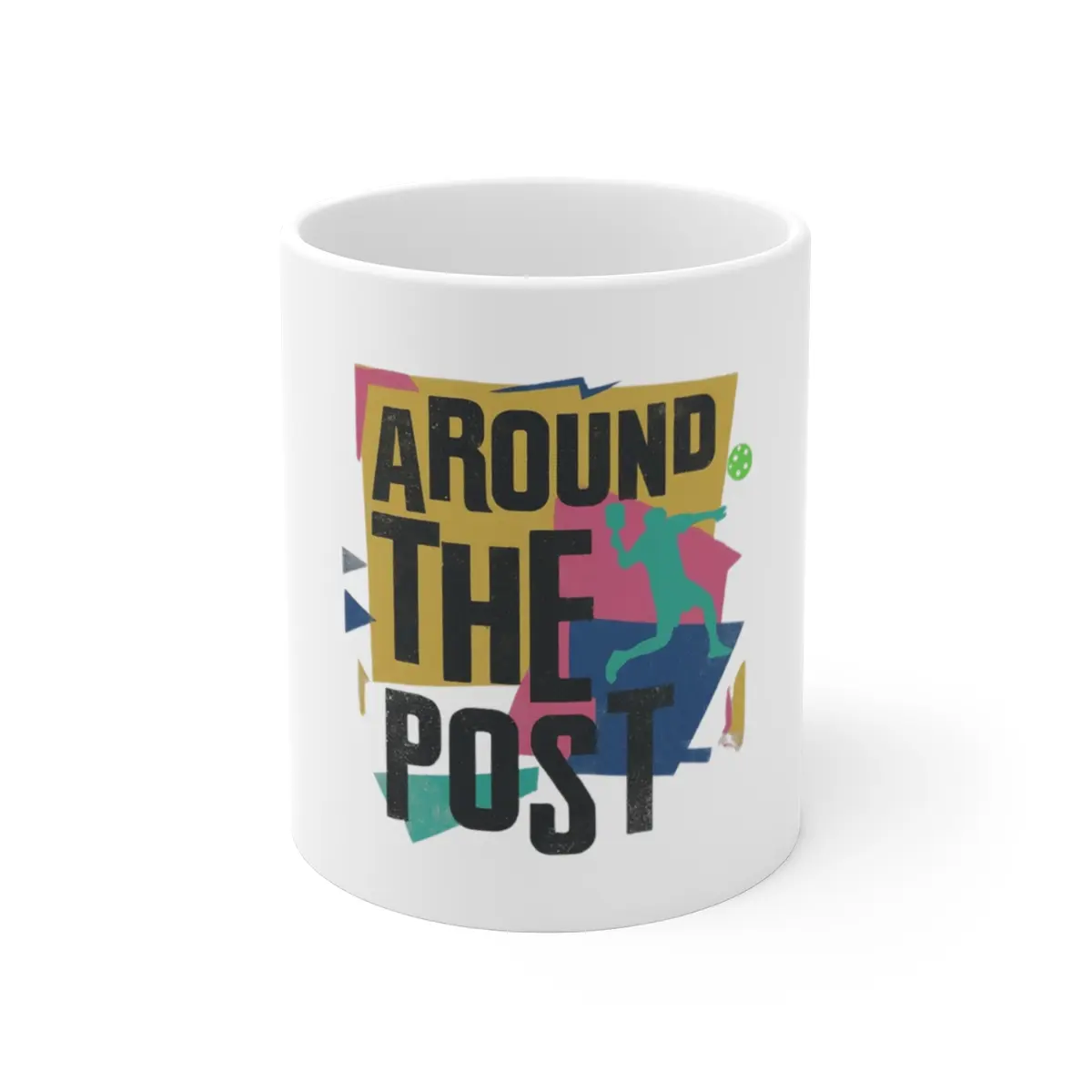 Around The Post Pickleball Mug 11oz Ceramic