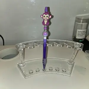 PURPLE MONKEY BEADED PENCIL