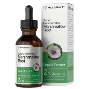 Horbäach Marshmallow Root Extract Tincture | 2 fl oz | Althaea Officinalis Liquid | Alcohol Free | Vegetarian, Non-GMO & Gluten Free