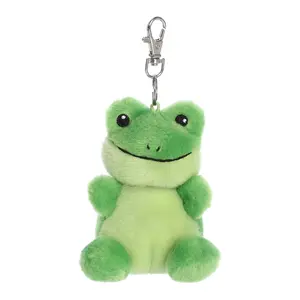 Palm Pals Adorable Ribbits Frog Green Soft Plush Collectable Stuffed Animal