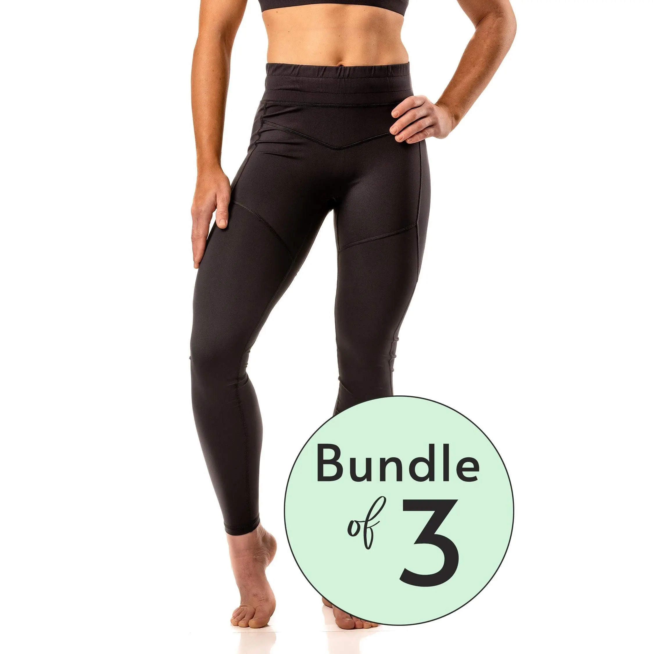 Women's Signature Black Jiu Jitsu Spats - 3 Pack