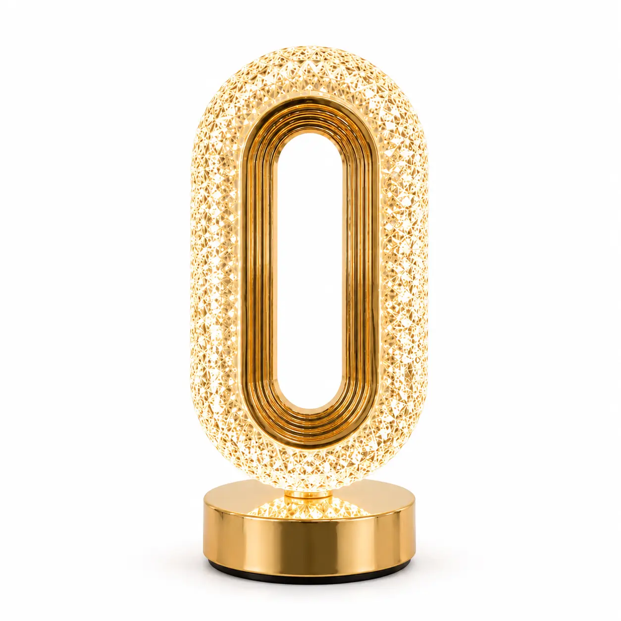 Crystal-Studded Luxury-Inspired Rechargeable LED Table Lamp - Adjustable Bedside Touch Lamp, Dimmable Luminous Nightlight, Decorative After Dark Atmosphere Light with Batteries for Bedroom, Room Accessories