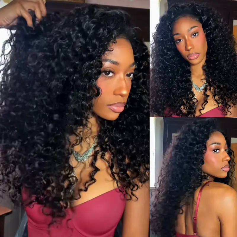 [NEW ARRIVAL] ISEE HAIR Wear Go Half Wig Indian Curly Invisible Hairline Flip Over Beginner Friendly Natural Looking Half Wig Curly Hair Natural Looking Wig back to school #TikTokShopSummerSale