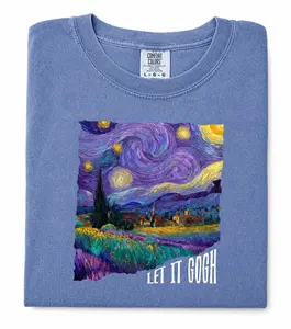 Comfort Colors  Let it gogh  t-shirt, Van Gogh Let it Gogh Shirt, art lover gift, Van Gogh trendy shirt.