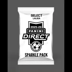 1 (ONE) SINGLE PACK - 2025/26 Panini Select La Liga Soccer White Sparkle Pack