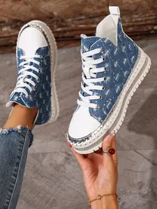 New Spring Fall Casual Trainer Sports Shoes, Thick Sole Lightweight Anti-Slip Running Dad Sneakers, Versatile Comfortable Footwear