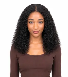 Shewell Wig Jerry Curly HD Lace  100% Human Hair , Glue-less, Drawstring,wigs human hair,glueless wigs ready to wear, Front Lace human hair wig，Beginner-friendly