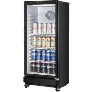 Father's Day Gift VEVOR Commercial Merchandiser Refrigerator 5.7 CU.FT Glass Door Beverage Refrigerator
