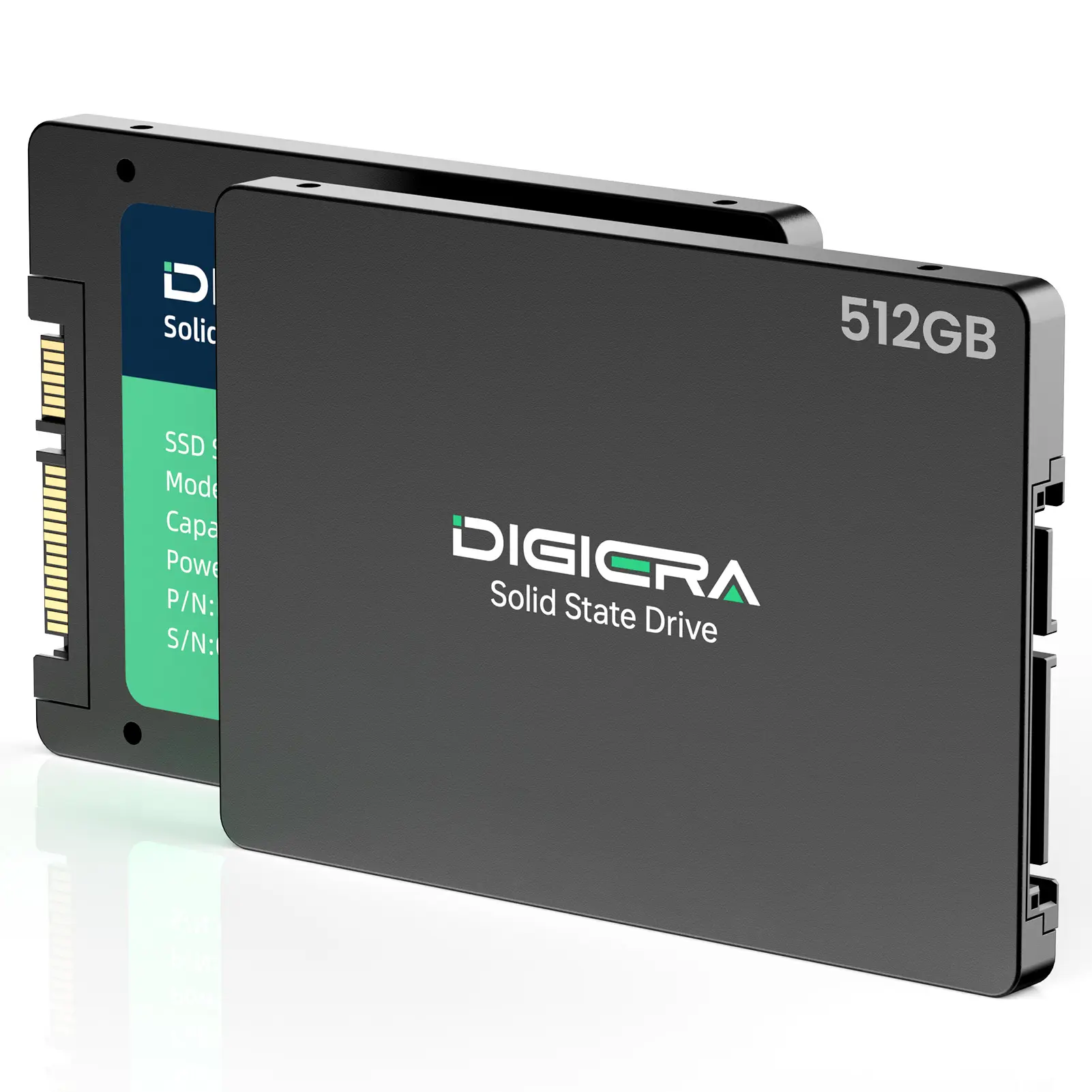 DIGIERA CAS100 2.5 Inch SATA 6Gb/s SSD, 550MB/s High Speed Internal Drive, 128GB to 4TB Capacity Options, Old PC & Laptop Upgrade, HDD Replacement, 3D NAND with 3-Year Limited Warranty