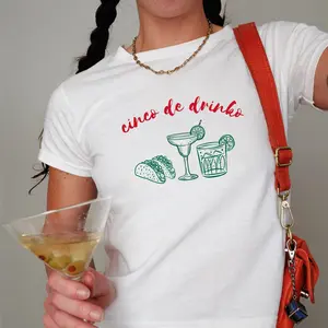 Cinco De Drinko Baby Tee, Lime Salt Tequila Baby Tee, Margarita Lover Gift, Mexicana Party Shirt, Funny Drinking Tshirt, Cinco De Mayo Shirt