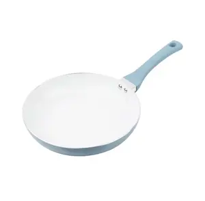 Non-Stick Ceramic-Coated Aluminum Alloy 12in Frying Pan Blue Linen
