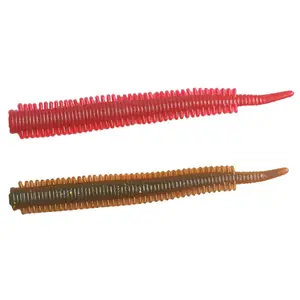 10pcs of 3.15inch/8cm Imitation Sandworm Fishing Bait, Artificial Fishing Lure, Resembling Red Worms, Ideal for Sea Fishing with Floating Needle Tail Soft Baits, an Ideal Gift for Anglers